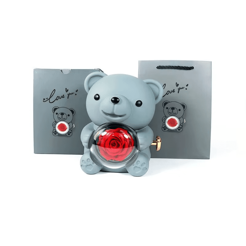 Sylvie Jewels Ours Rose éternelle avec colier – Image 10