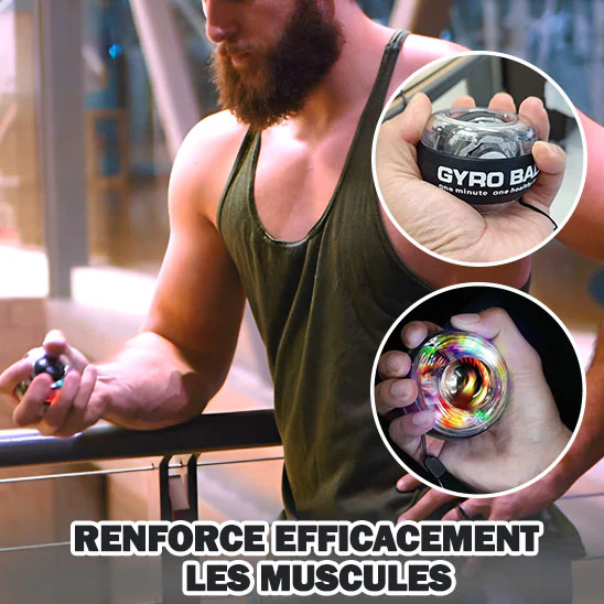 TorqueBall Gyro Ball exercice pour renforcement avant bras poignet avec compteur automatique – Image 5
