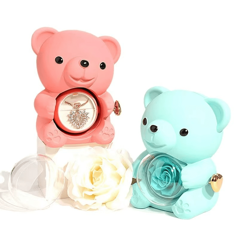 Sylvie Jewels Ours Rose éternelle avec colier – Image 5