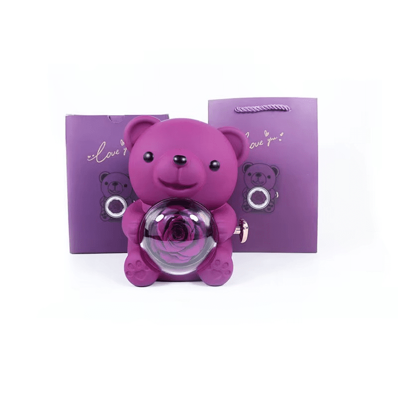 Sylvie Jewels Ours Rose éternelle avec colier – Image 8