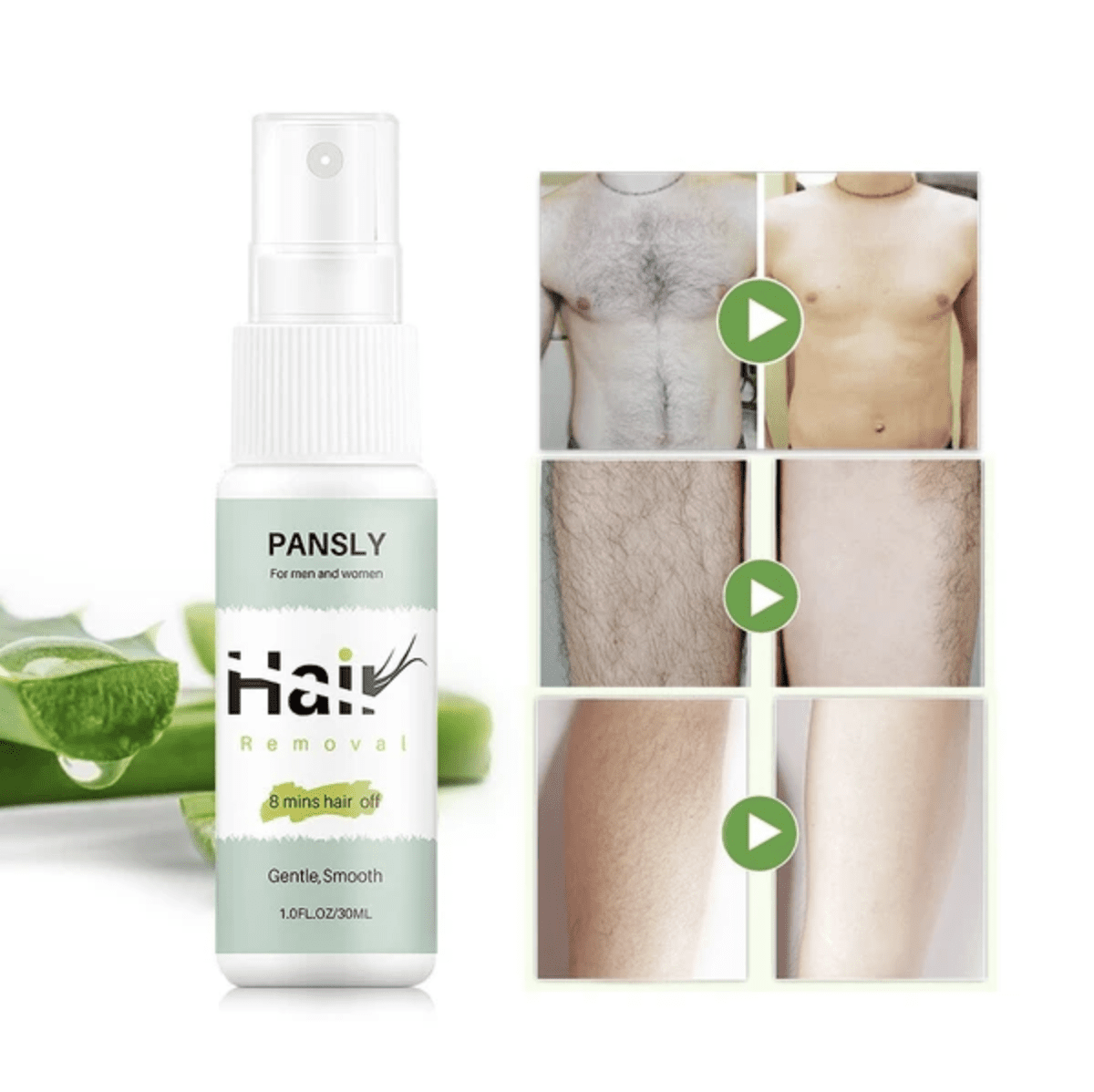 Mode d'application du spray épilateur par homme