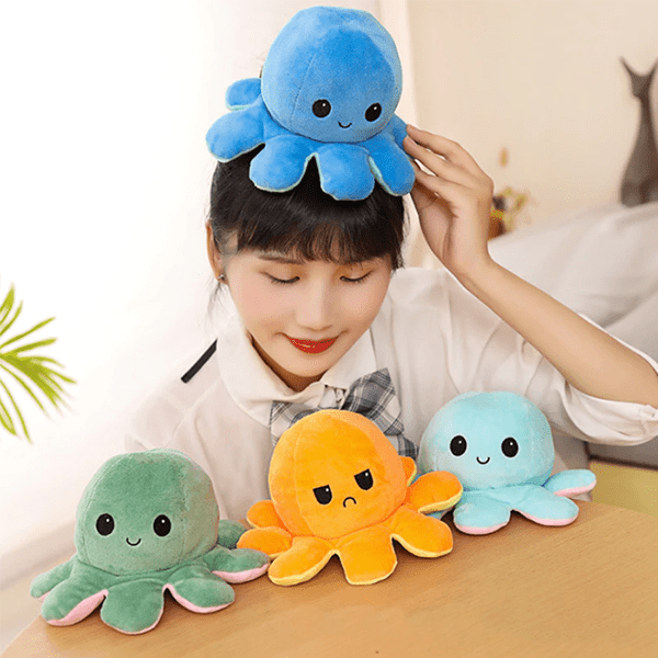 Peluche pieuvre réversible octopus – Image 9