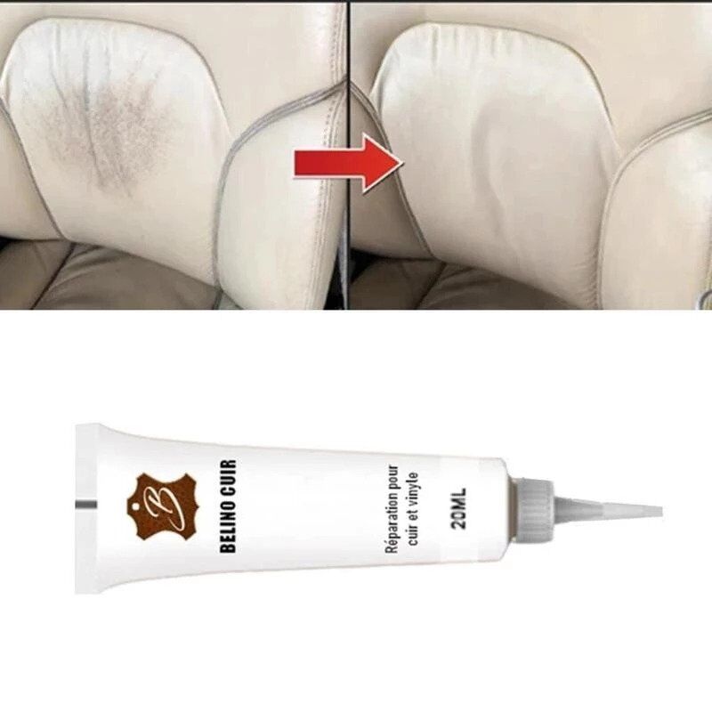 Liquide blanc et cuir reparer