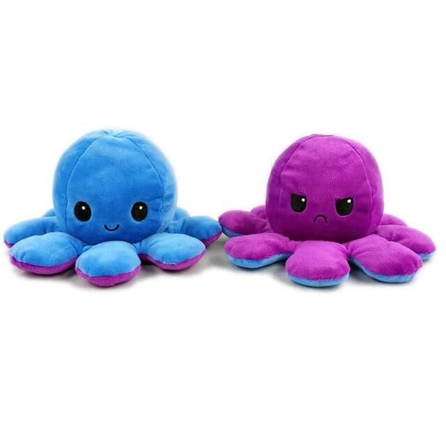 Peluche pieuvre réversible octopus – Image 2