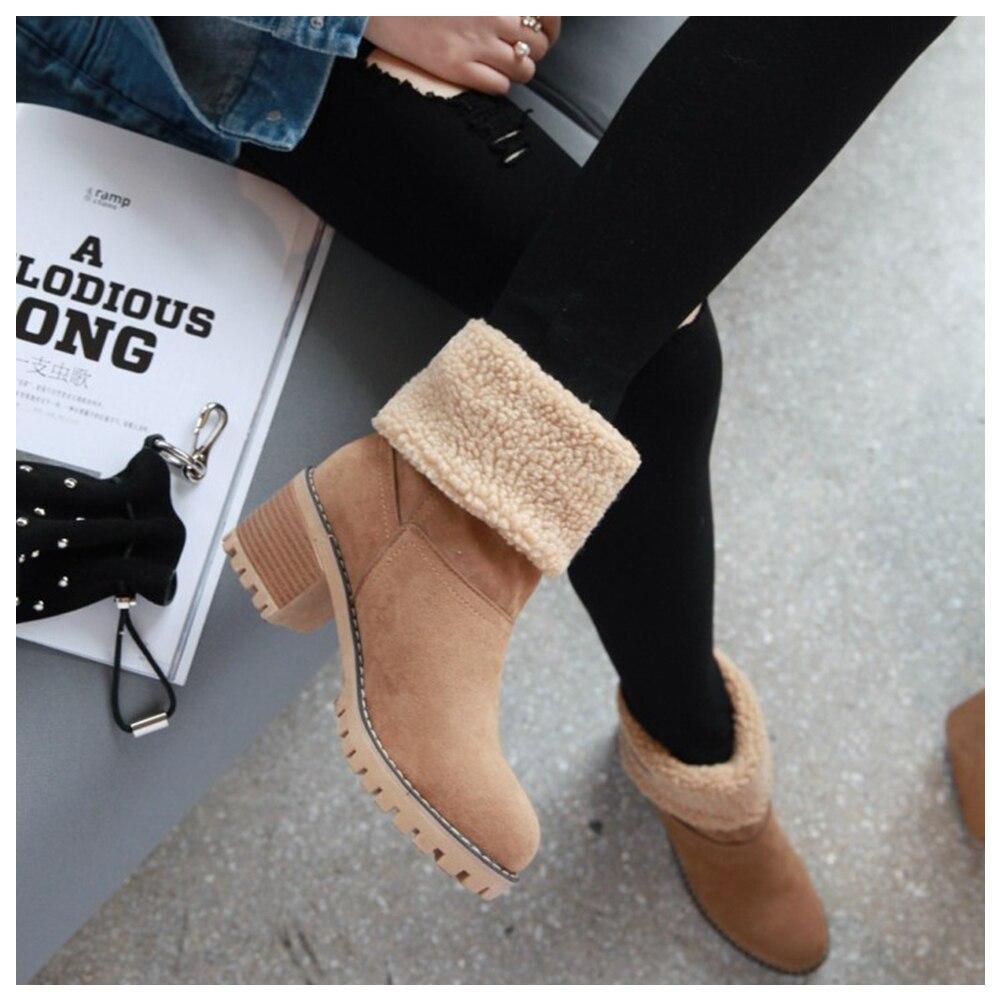 Libiyi Bottes d'hiver à talons épais – Image 2