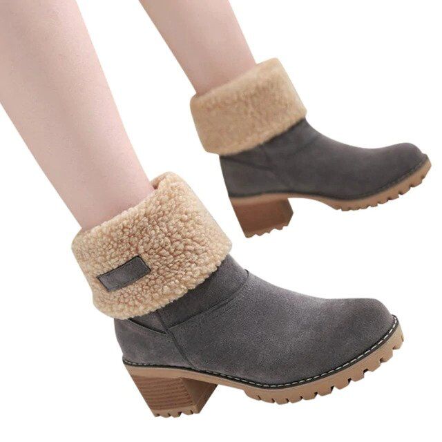 Libiyi Bottes d'hiver à talons épais – Image 5