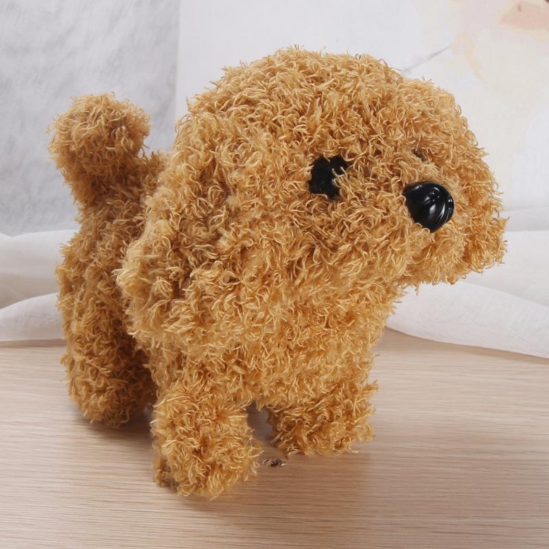 chien en peluche interactif porte bonheur