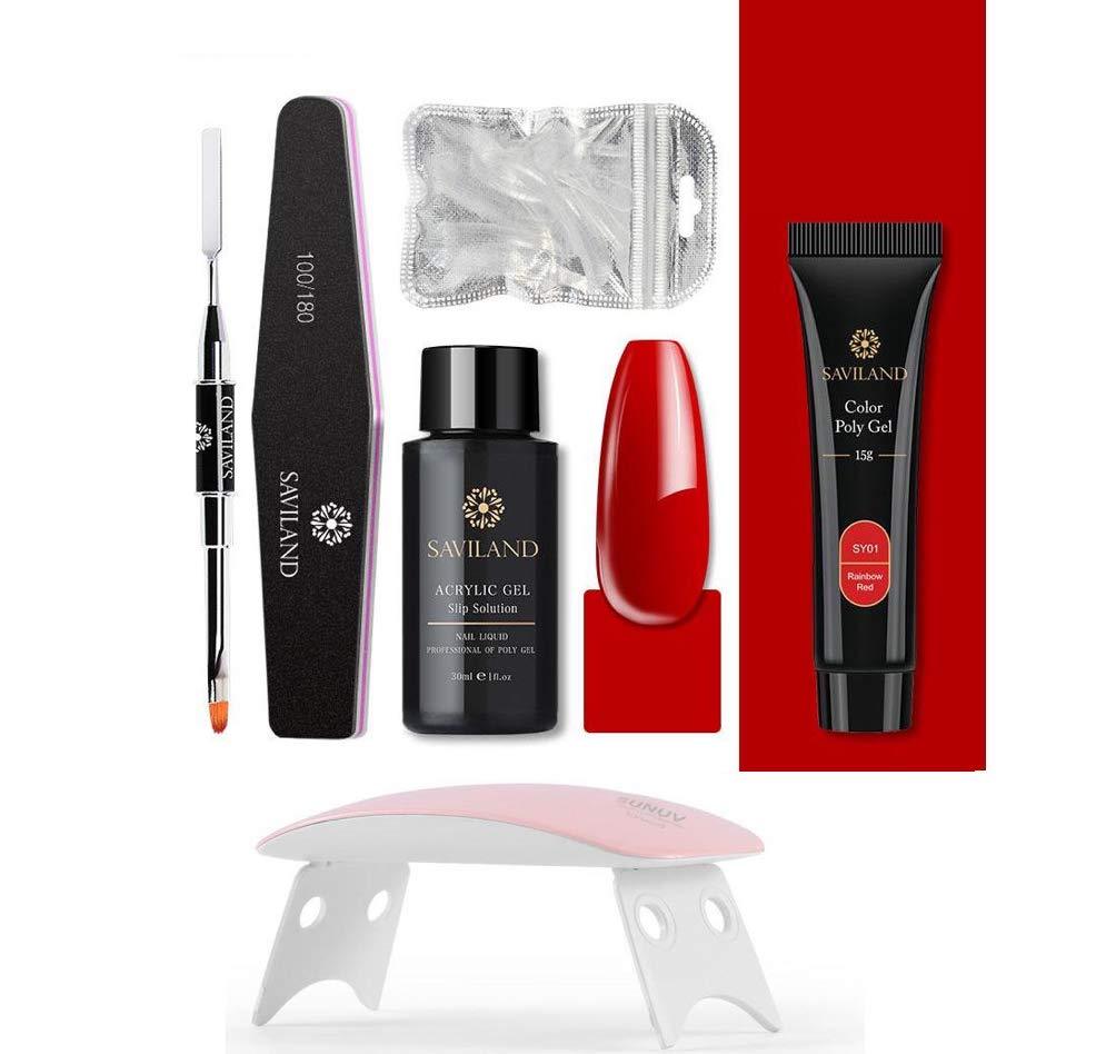 Gel ongles rouge