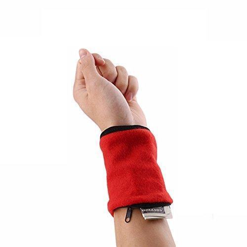 Pochette poignée rouge