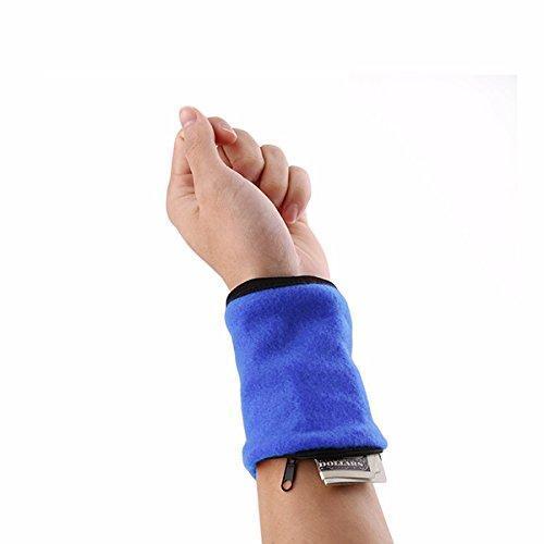 Pochette poignée bleu