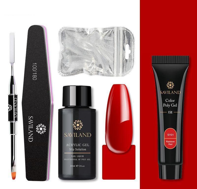 Gel ongles rouge