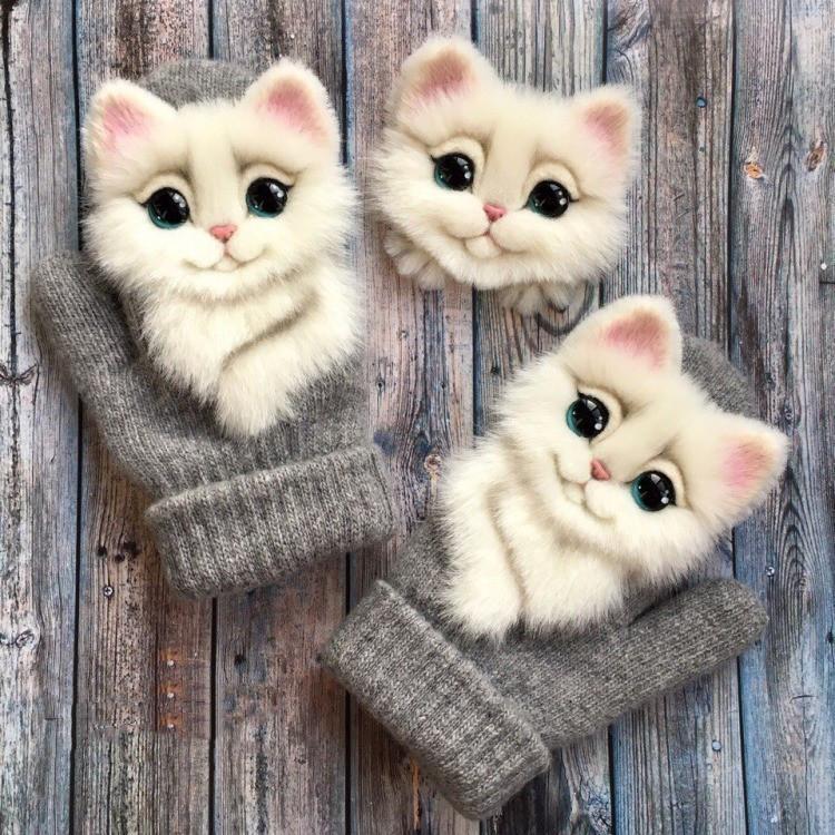 Mitaines animaux - un cadeau de mère en fille – Image 5