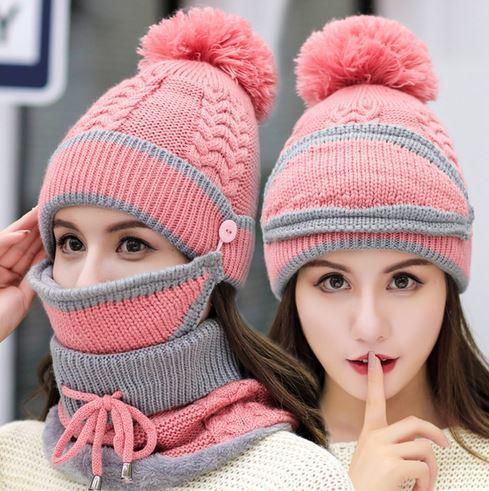 Ensemble d'hiver bonnet + écharpe femme – Image 2
