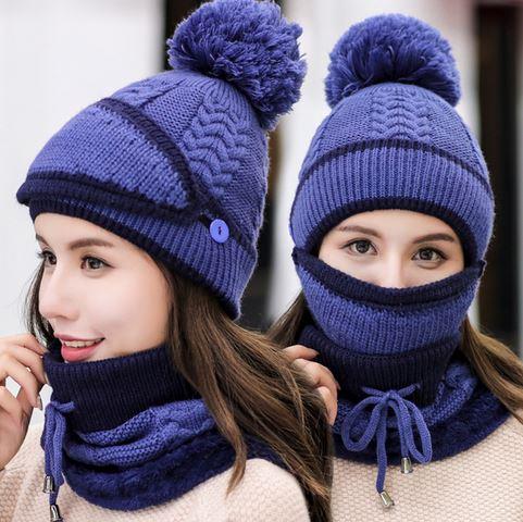 Ensemble d'hiver bonnet + écharpe femme – Image 3