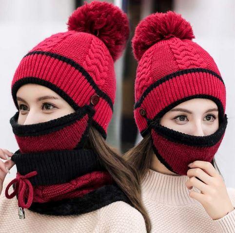 Ensemble d'hiver bonnet + écharpe femme – Image 5
