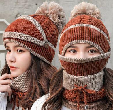 Ensemble d'hiver bonnet + écharpe femme – Image 6