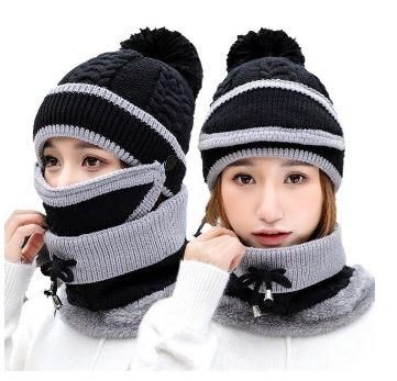Ensemble d'hiver bonnet + écharpe femme – Image 7