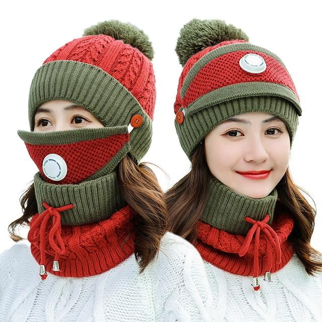 Ensemble d'hiver bonnet + écharpe femme – Image 8