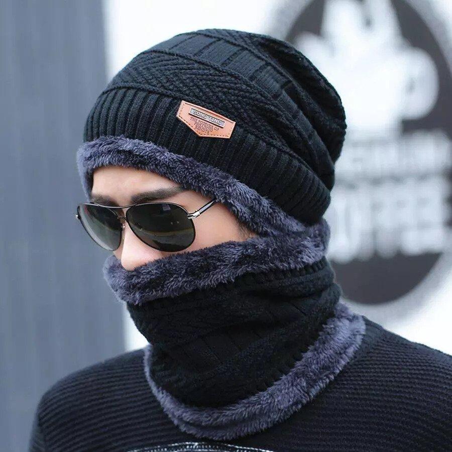 Ensemble d'hiver bonnet + écharpe homme ou femme