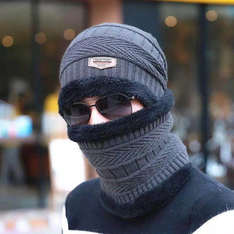 Ensemble d'hiver bonnet + écharpe homme ou femme – Image 2