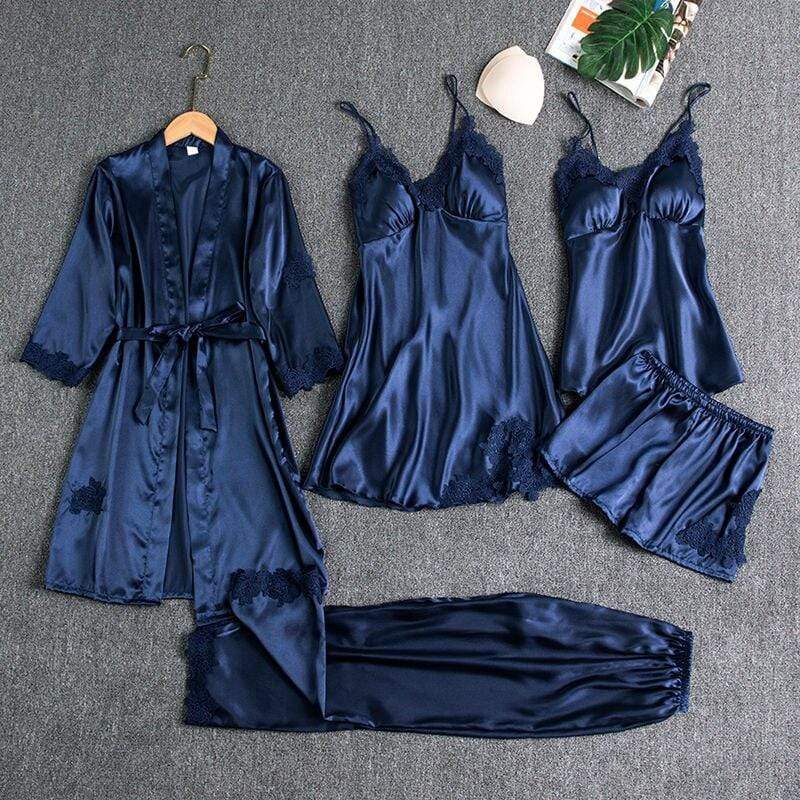 Ensemble pyjama 5 pièces en soie celinoe