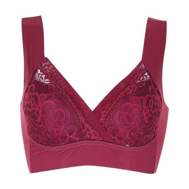 Soutien-gorge extra élastique en dentelle sans fil - plus confort