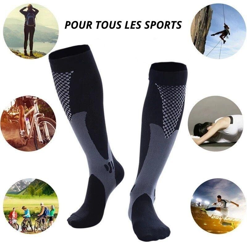 Chaussettes de compression graduées pour hommes et femmes top-armor 20-30 mmhg – Image 7