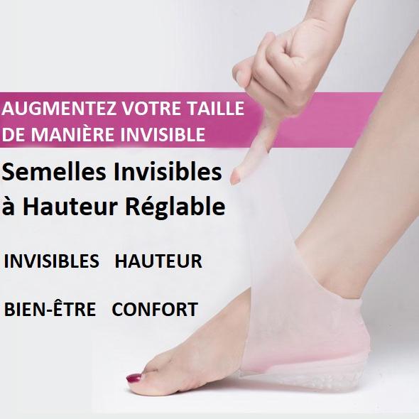 Semelles orthopédiques invisibles à hauteur réglable – Image 2