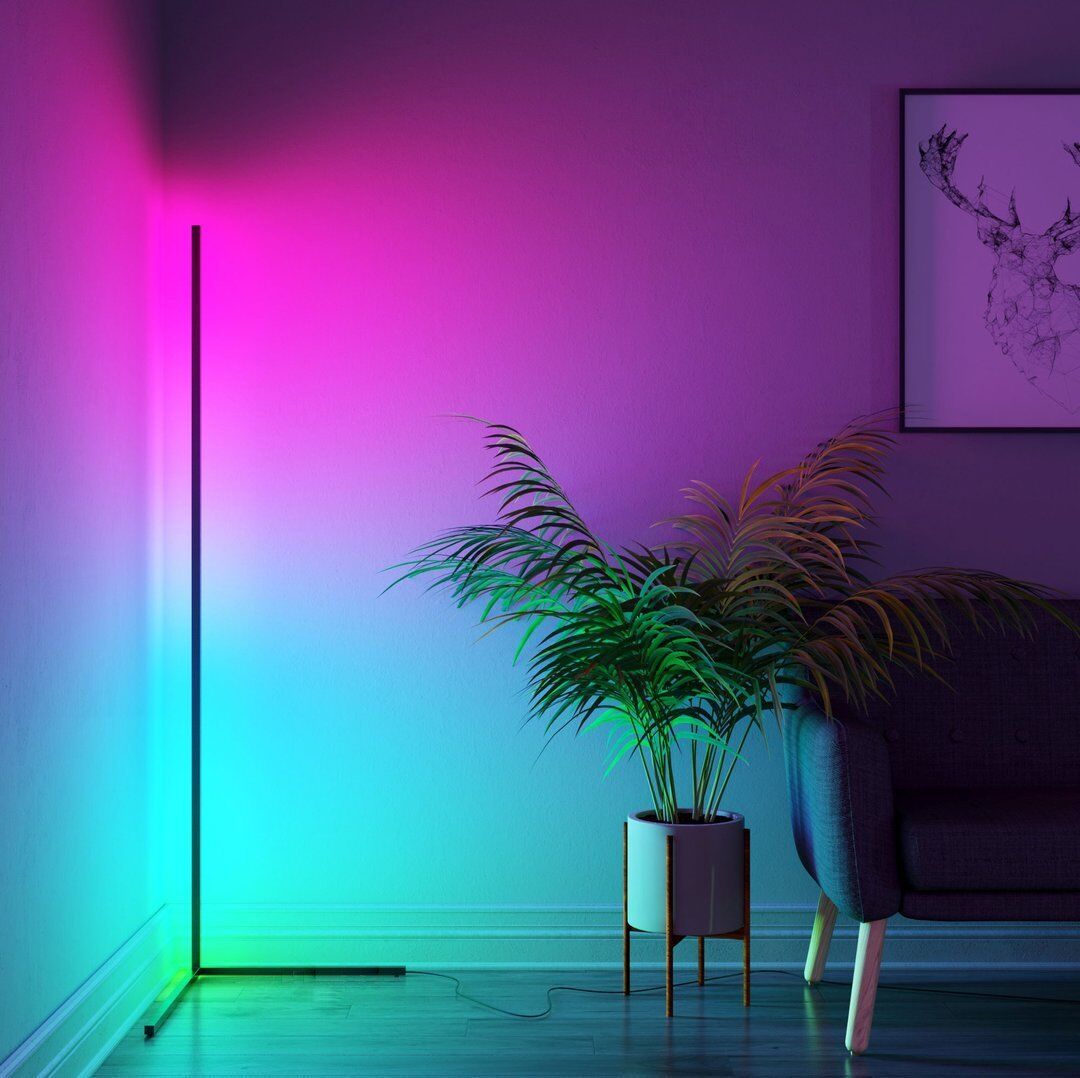 Lampadaire d'angle à led minimaliste – Image 4