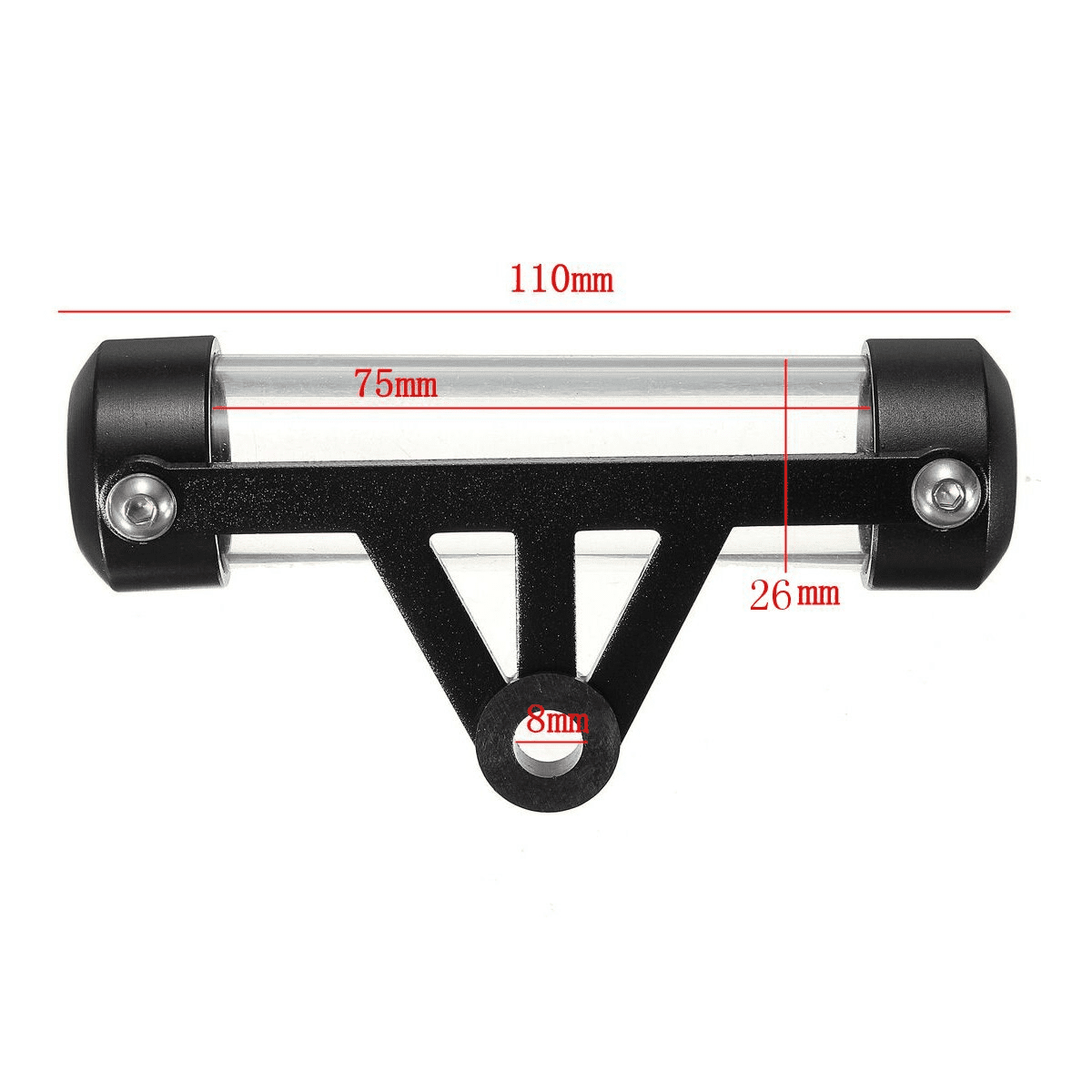 Support vignette porte-vignette pour moto tube cylindrique étanche – Image 4