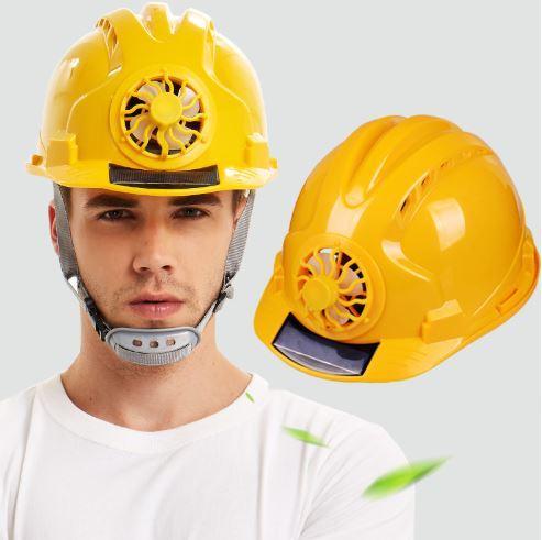 Casque de chantier résistant ventilateur à énergie solaire – Image 2