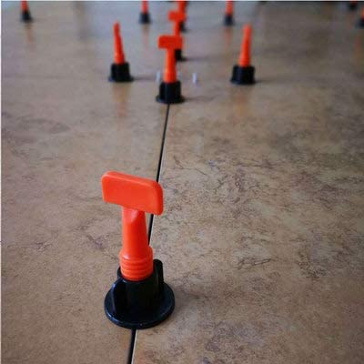 Kit de Cales de Niveau pour Carrelage Système de Nivellement 50 Pièces Réutilisables avec Clé Spéciale Pose Sol et Mur – Image 5