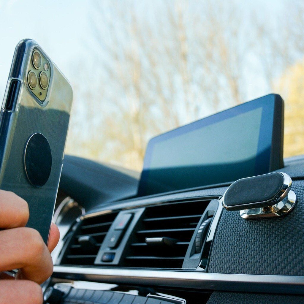 Support Téléphone Voiture Magnétique – 360° Rotatif, Compact, Universel, Installation Facile, Tableau de Bord – Image 2