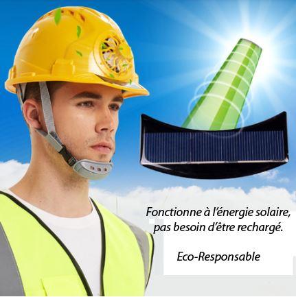 Casque de chantier résistant ventilateur à énergie solaire – Image 4