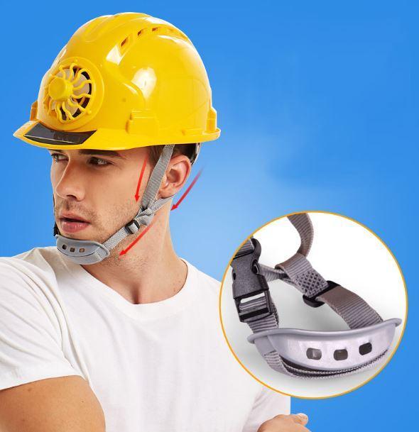 Casque de chantier résistant ventilateur à énergie solaire – Image 6