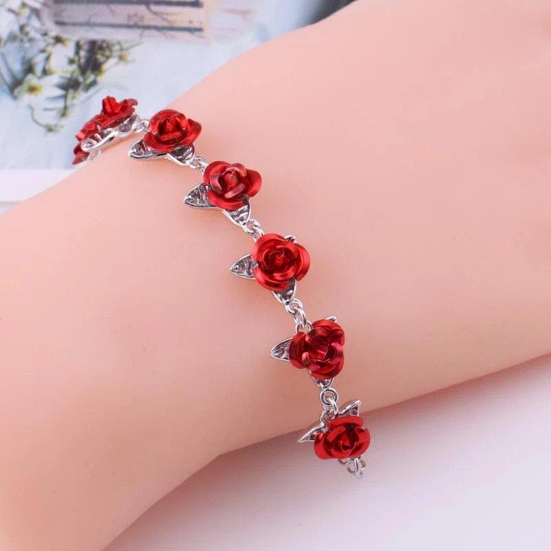 Bracelet rose pour femmes cadeaux de mariage – Image 6