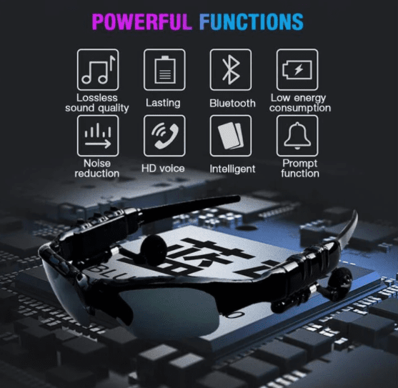 Lunettes de soleil intelligentes bluetooth pour l'extérieur conduire ou faire du sport – Image 4