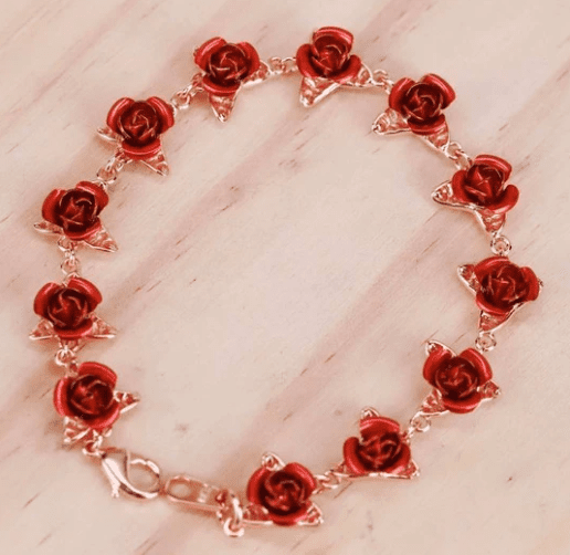 Bracelet rose pour femmes cadeaux de mariage – Image 5