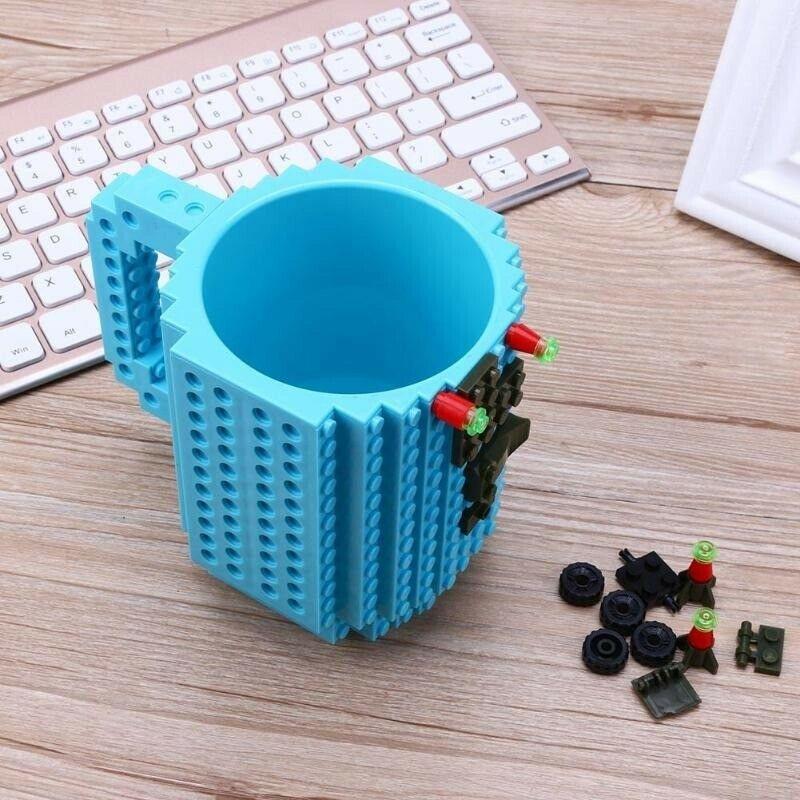 Mug tasse à café 350ml avec briques lego à assembler – Image 8