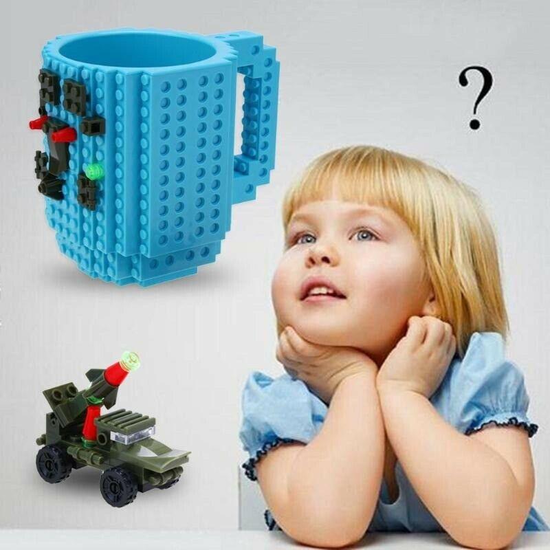 Mug tasse à café 350ml avec briques lego à assembler – Image 9