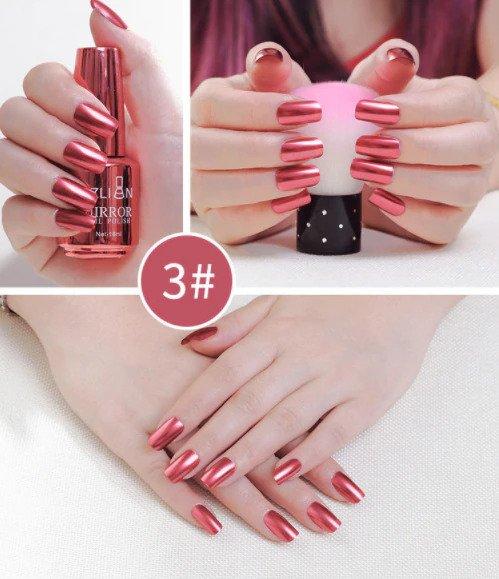 Vernis à ongles miroir métallique – Image 9