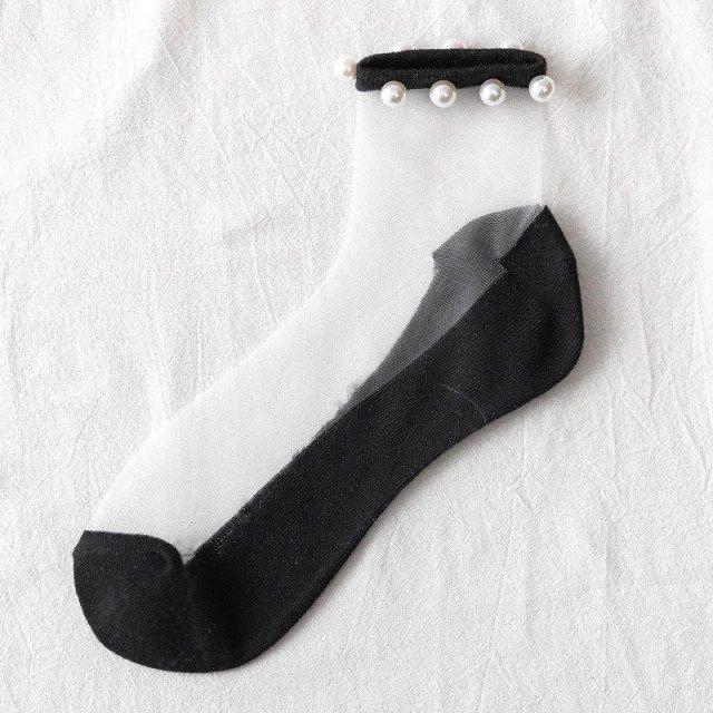 Chaussettes fines perlées pour femmes – Image 9