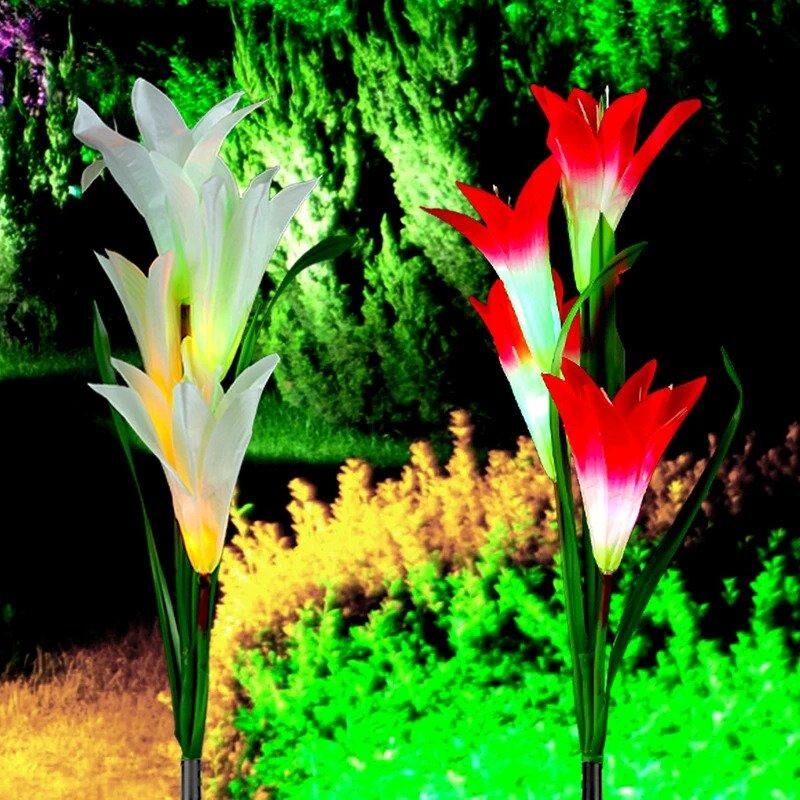 Lumière décorative solaire fleur de jardin – Image 3