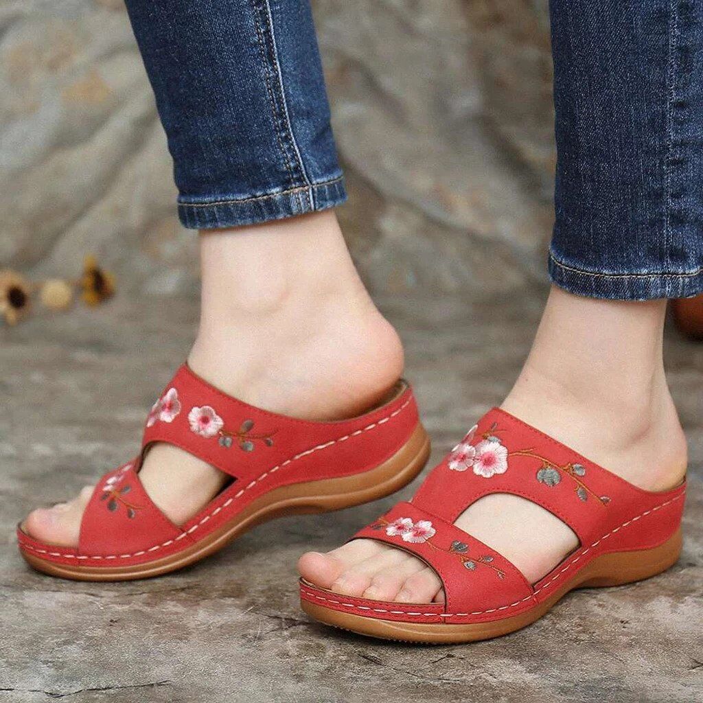 Sandales orthopédiques fleurs colorées femmes – Image 7