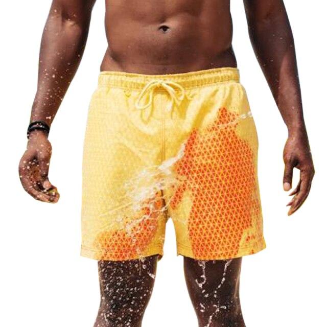 Short aqua réactif pour homme