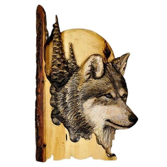 Reproduction de sculpture murale d'animaux