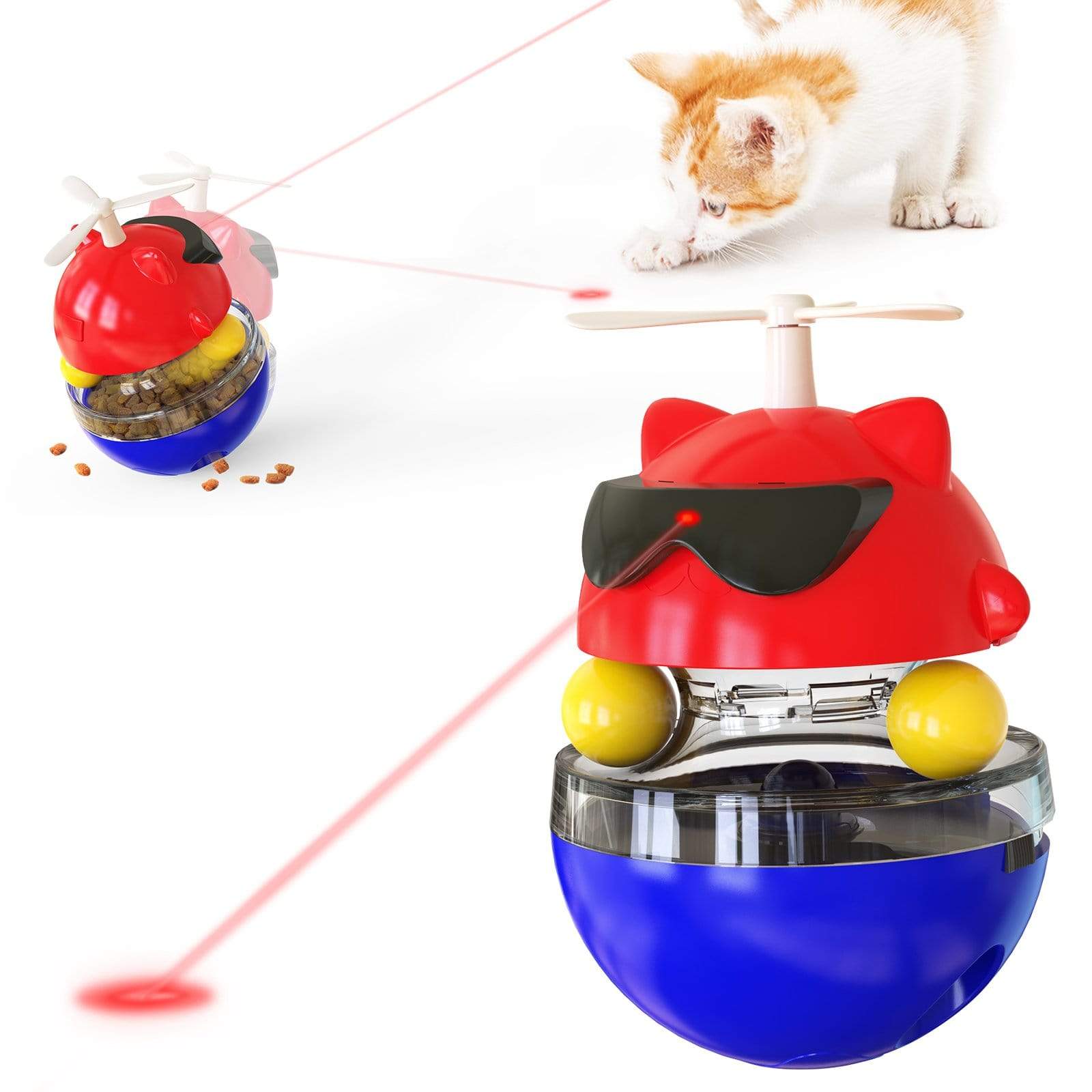 Jouet de nourriture laser drôle pour chat