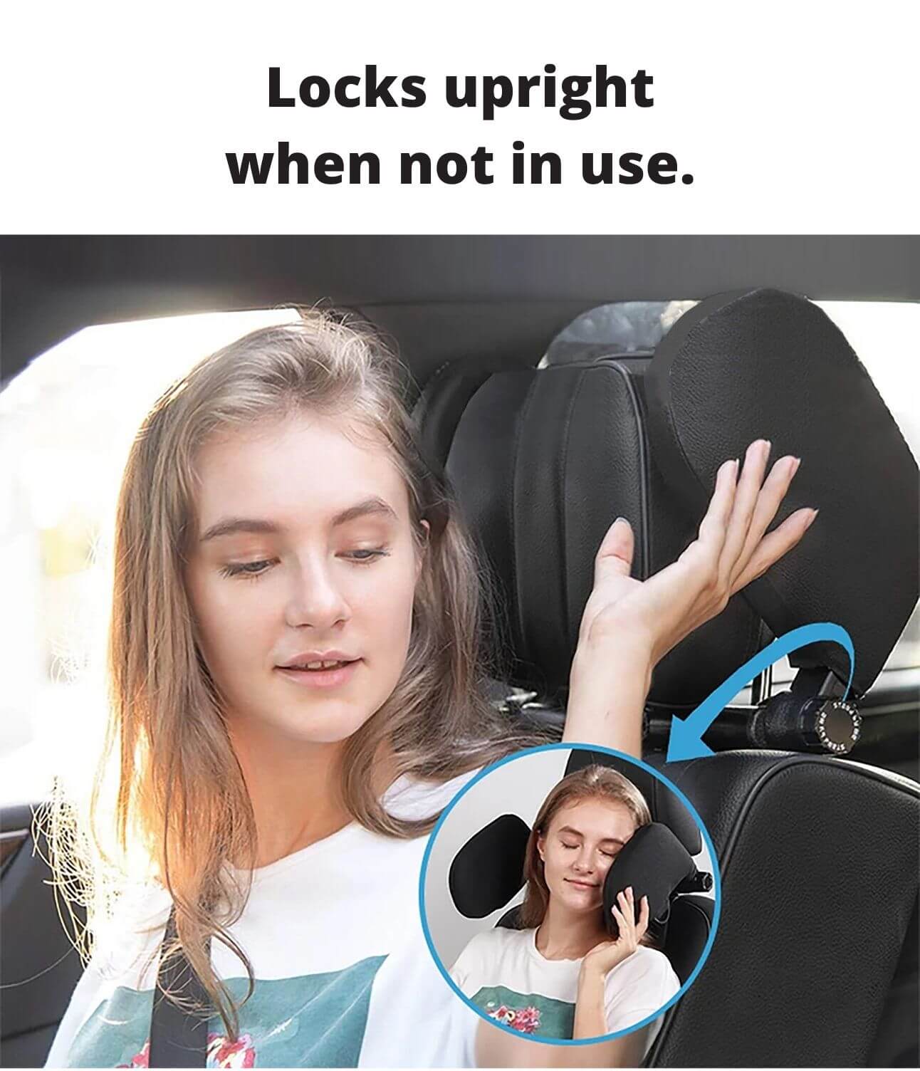 Appui-Tête Ergonomique pour Siège Auto - Soutien Cervical Confort – Image 3
