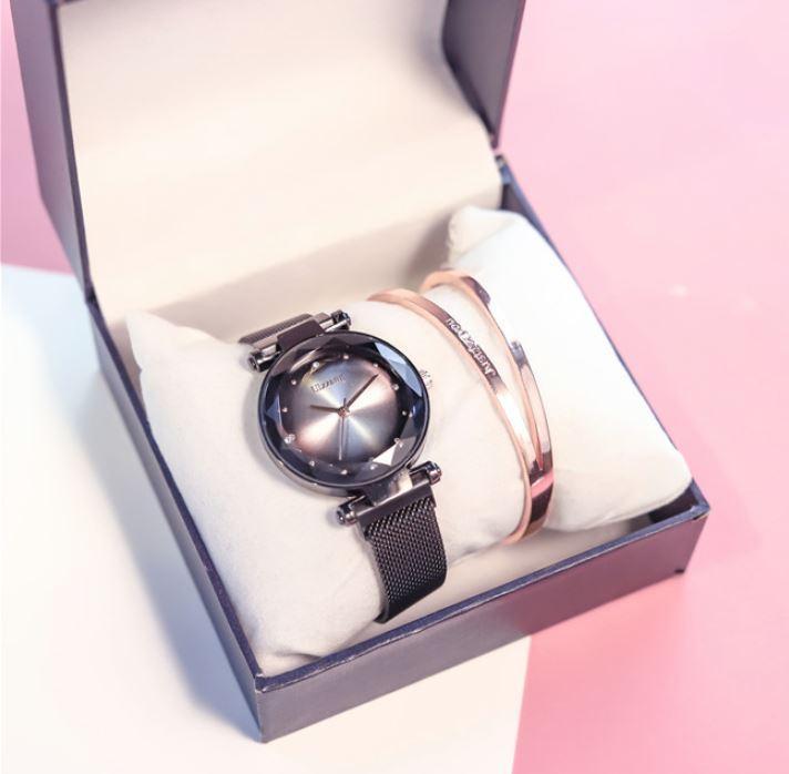 Montre à quartz magnétique