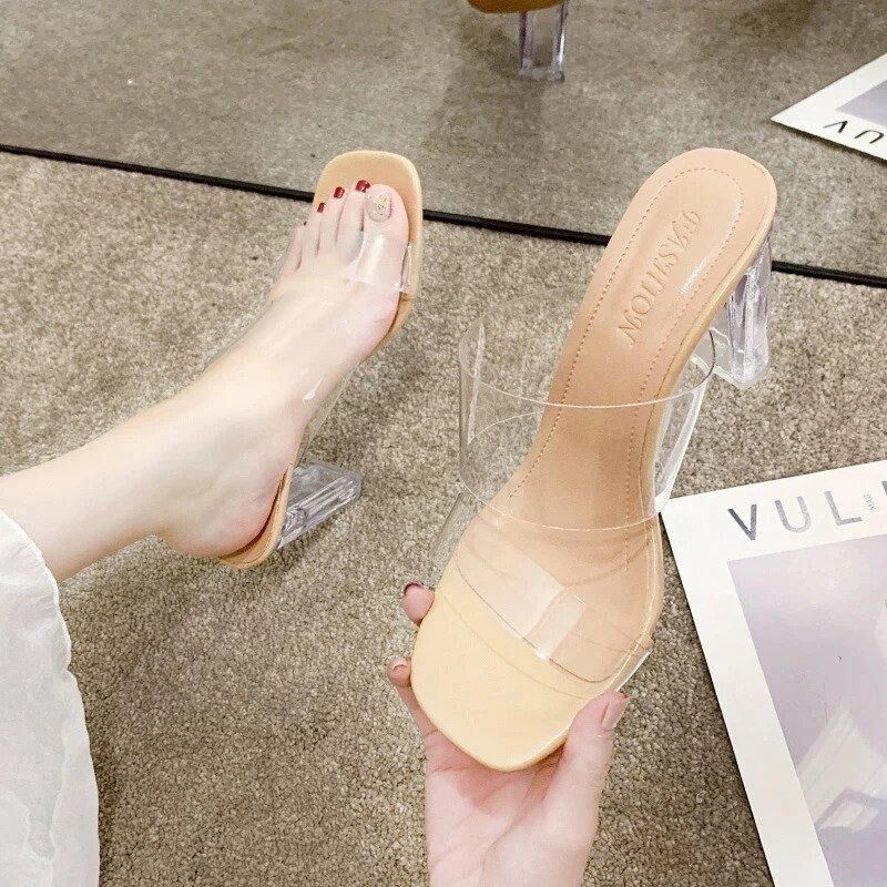 Sandales à talons hauts transparents – Image 2